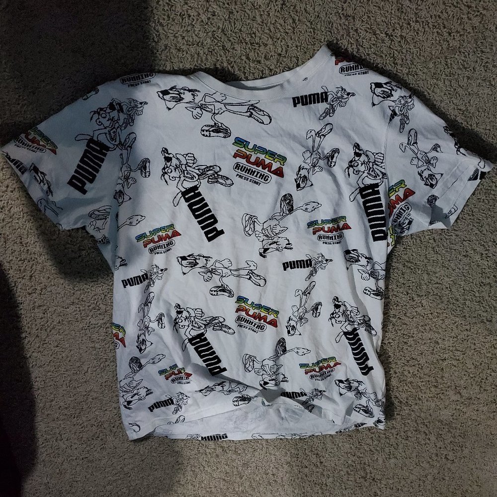 White Super Puma Running Shirt 8 BIT